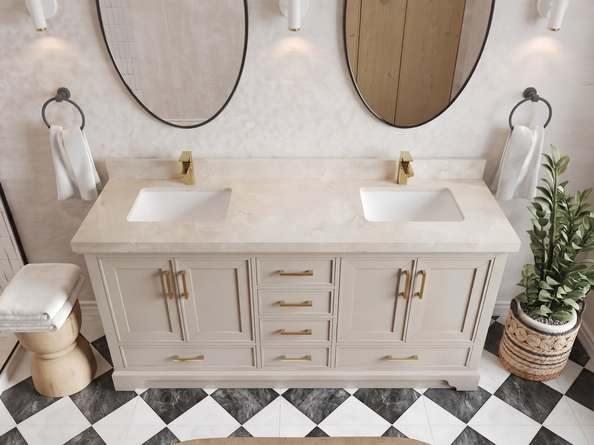 Charlotte 72 in. W x 22 in. D Double Sink Bathroom Vanity