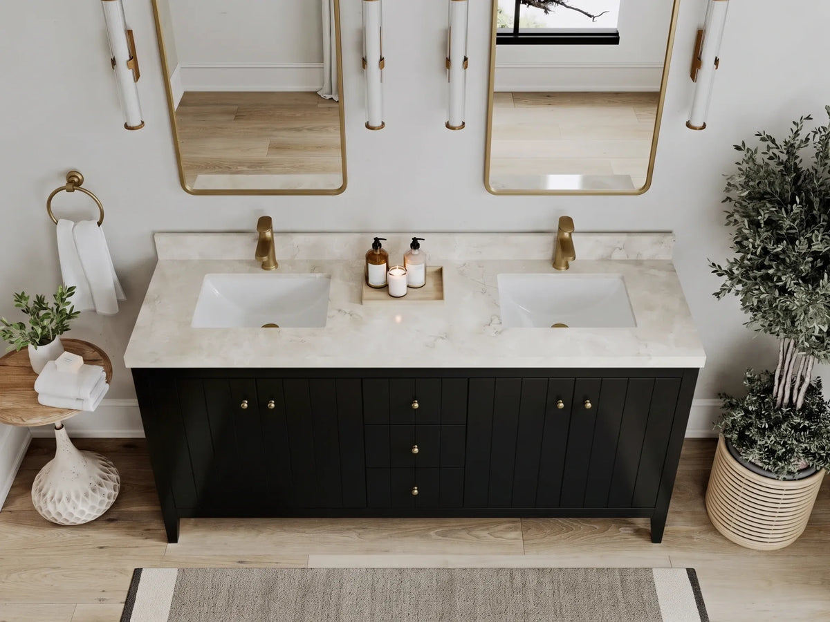 Atlanta 72 in. W x 22 in. D Double Sink Bathroom Vanity