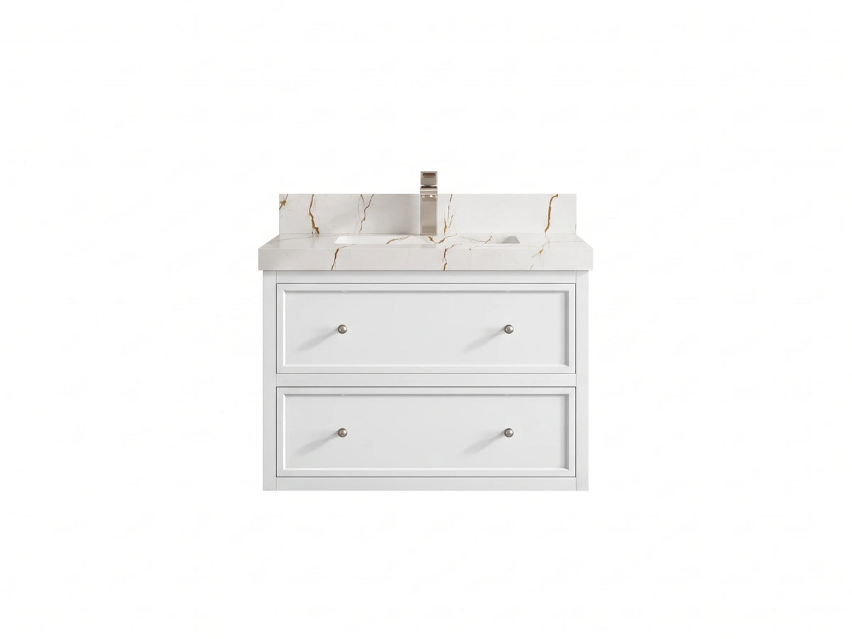 Roswell Floating 30 in. W x 22 in. D Single Sink Bathroom Vanity