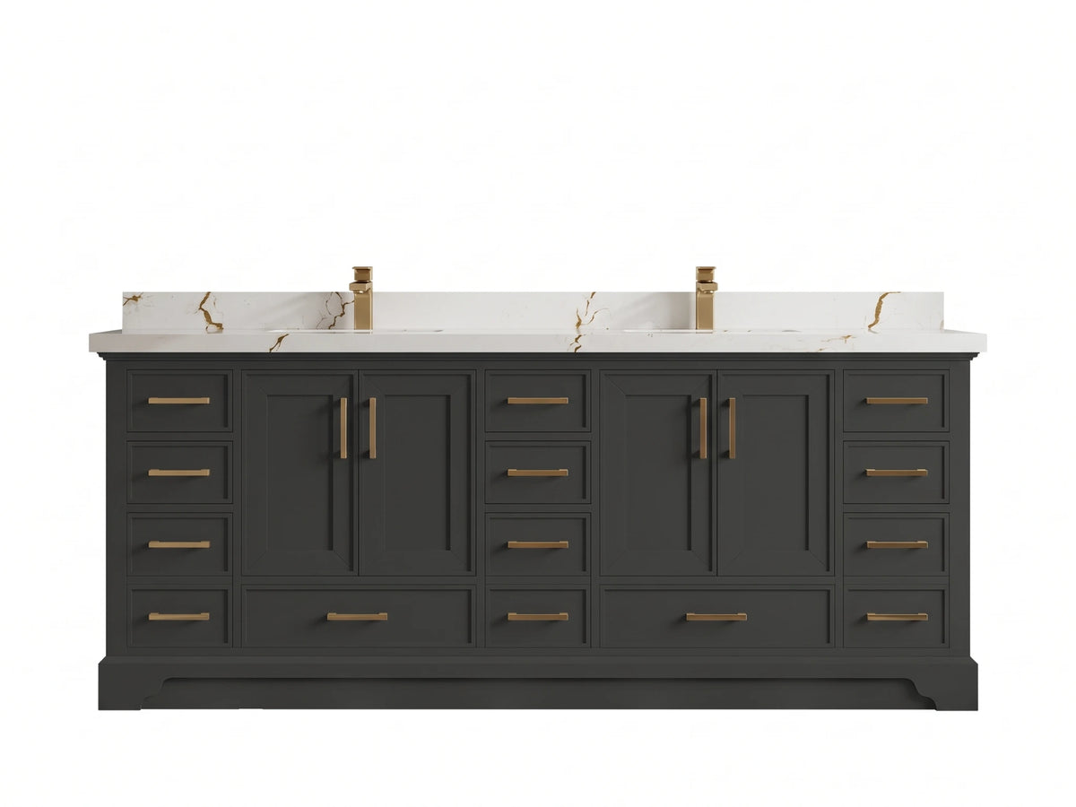 Charlotte 84 in. W x 22 in. D Double Sink Bathroom Vanity