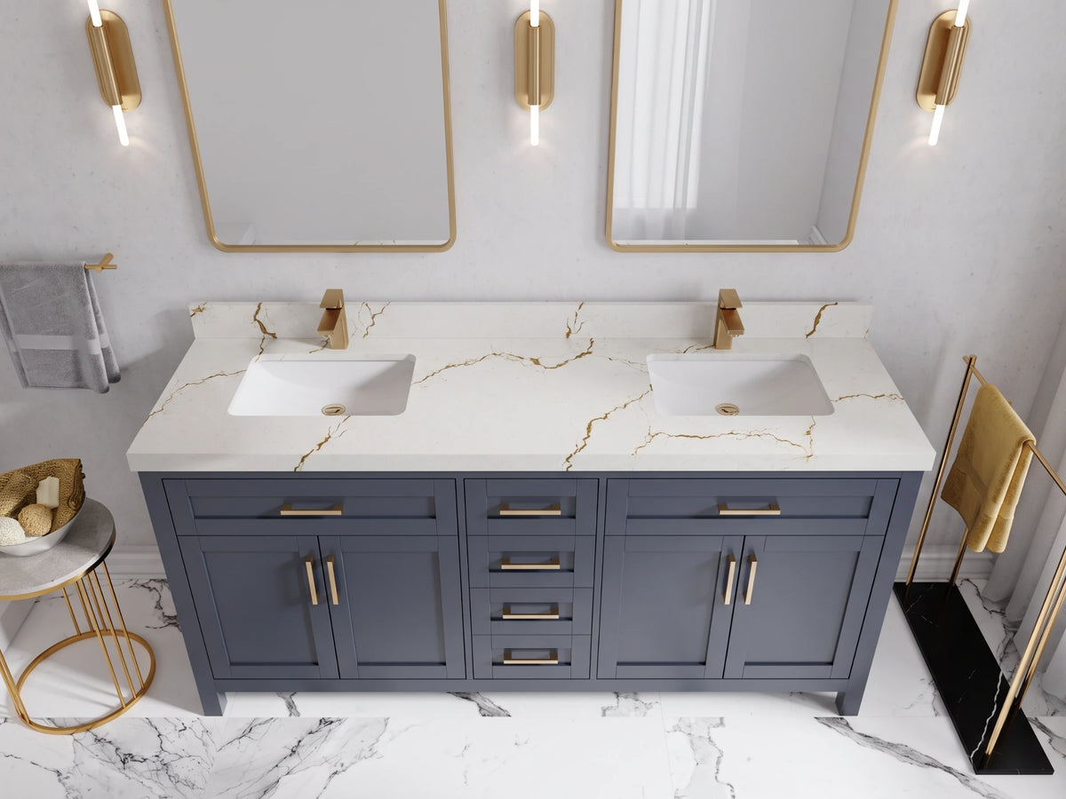 Cambridge 72 in. W x 22 in. D Double Sink Bathroom Vanity