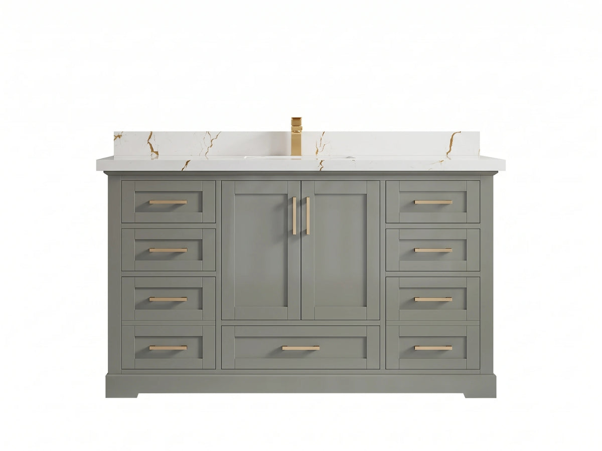 Boston 60 in. W x 22 in. D Single Sink Bathroom Vanity