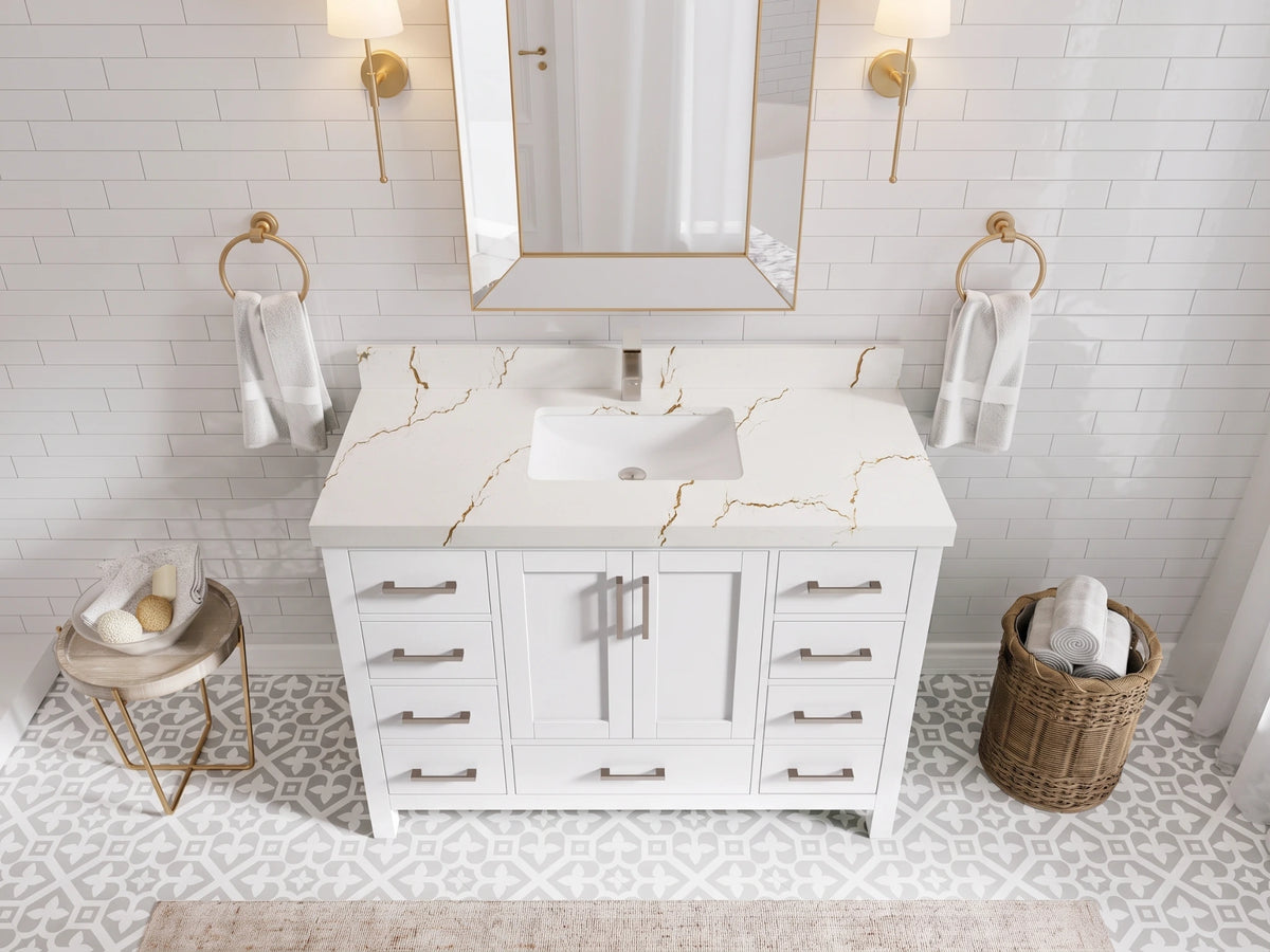 Malibu 48 in. W x 22 in. D Single Sink Bathroom Vanity