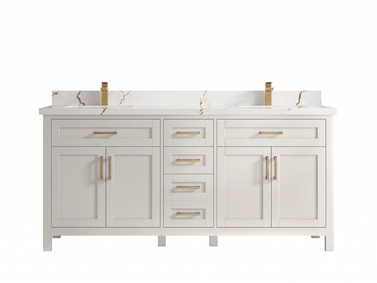 Cambridge 72 in. W x 22 in. D Double Sink Bathroom Vanity