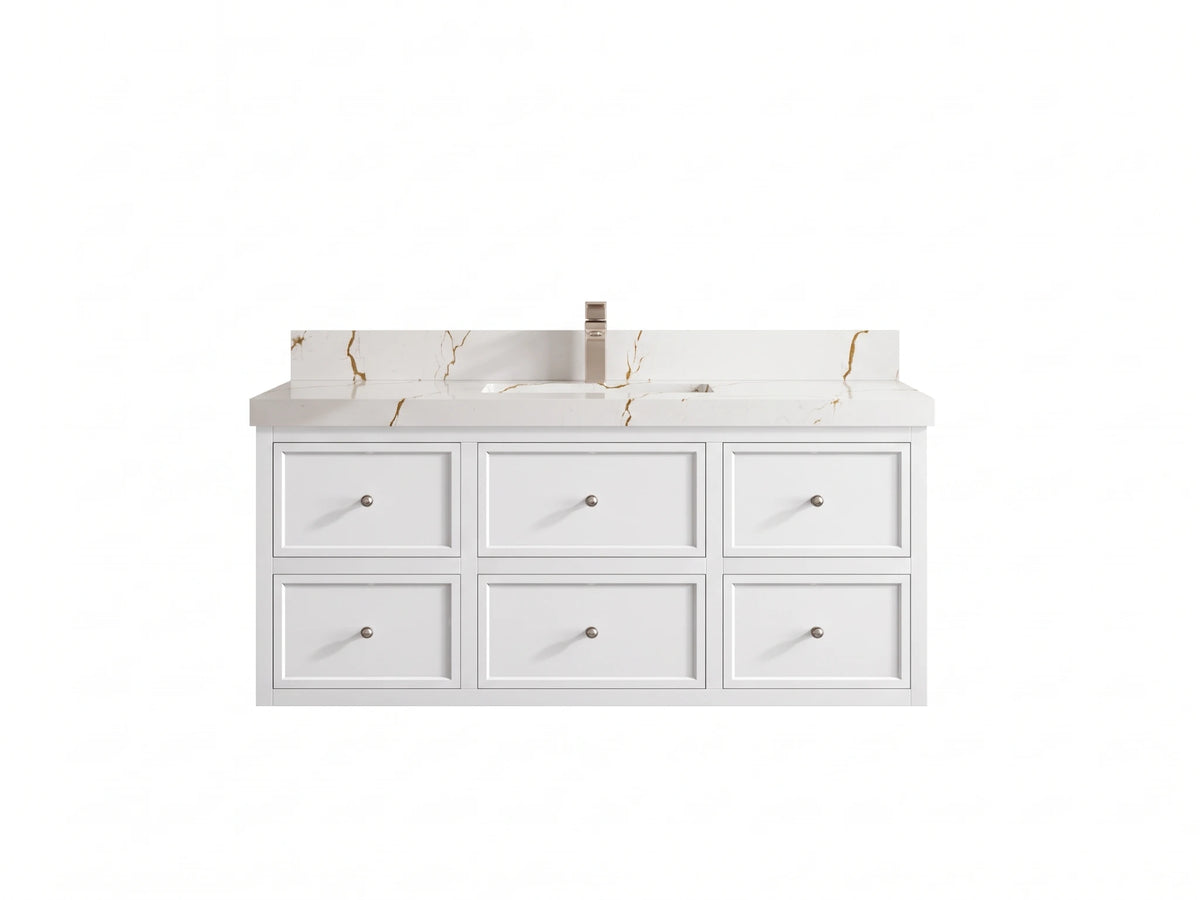 Roswell Floating 48 in. W x 22 in. D Single Sink Bathroom Vanity