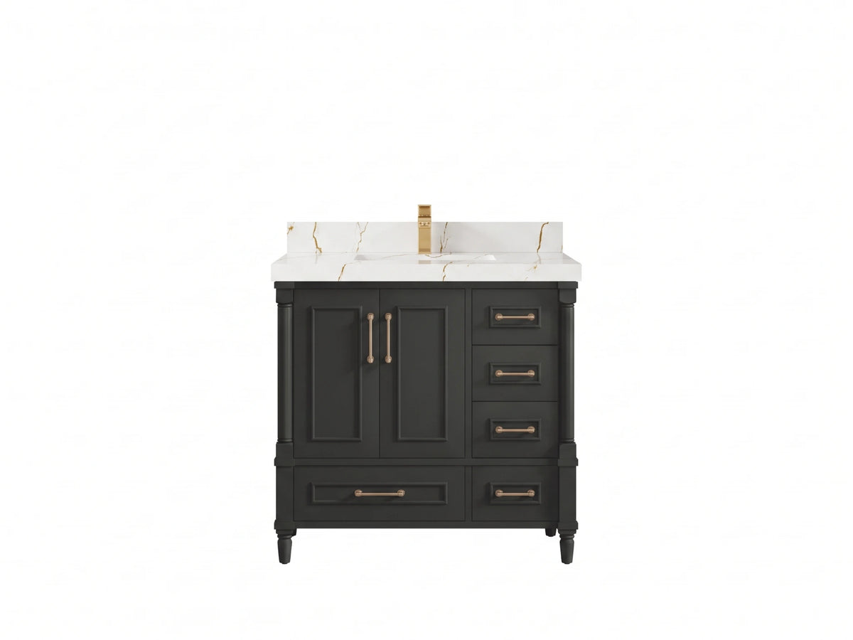 Aberdeen 36 in. W x 22 in. D Center Sink Bathroom Vanity