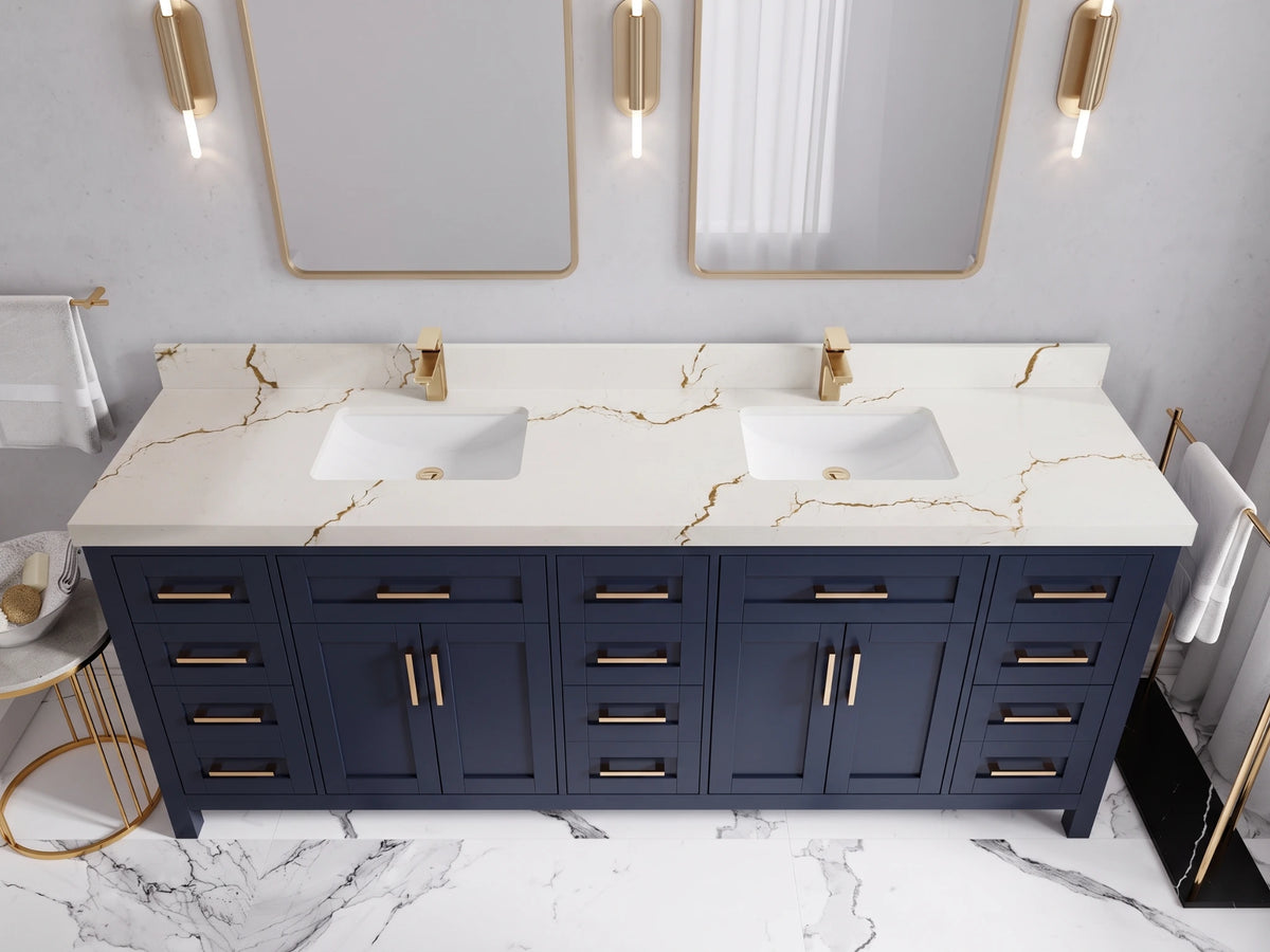 Cambridge 84 in. W x 22 in. D Double Sink Bathroom Vanity