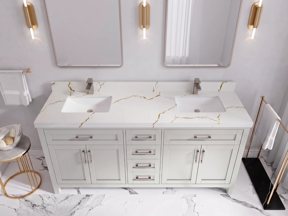 Cambridge 72 in. W x 22 in. D Double Sink Bathroom Vanity