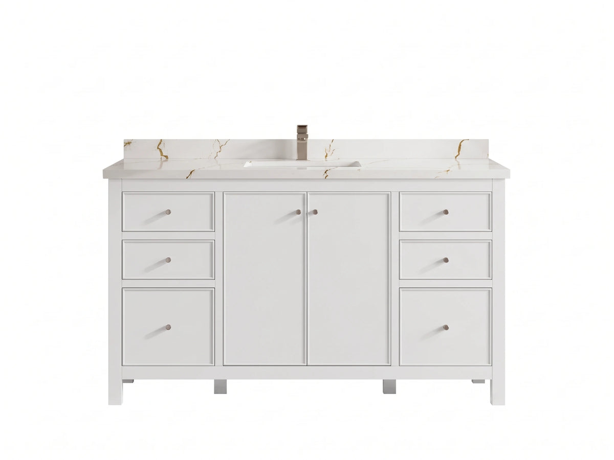 Chicago 60 in. W x 22 in. D Single Sink Bathroom Vanity