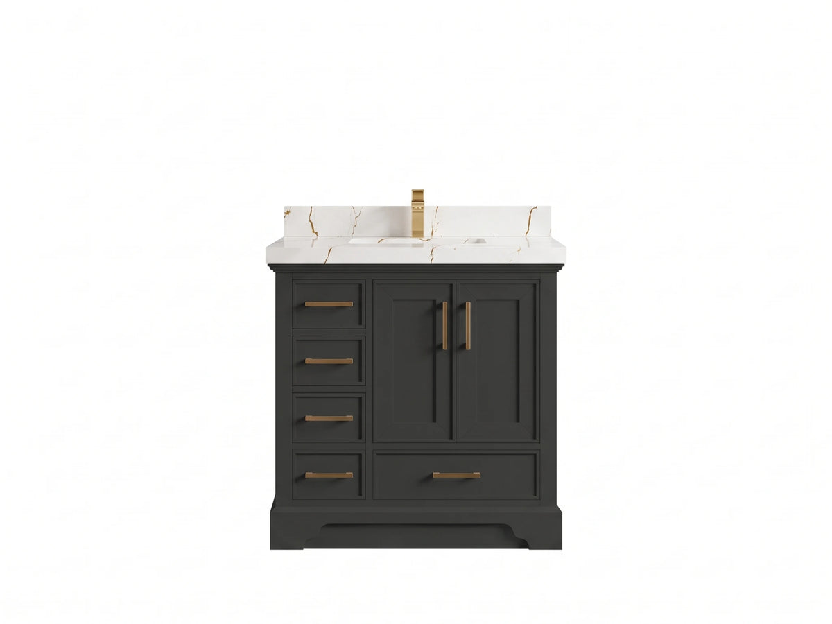 Charlotte 36 in. W x 22 in. D Center Sink Bathroom Vanity