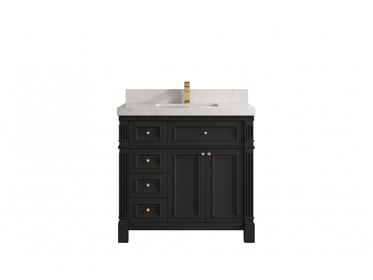 Paris 36 in. W x 22 in. D Center Sink Bathroom Vanity
