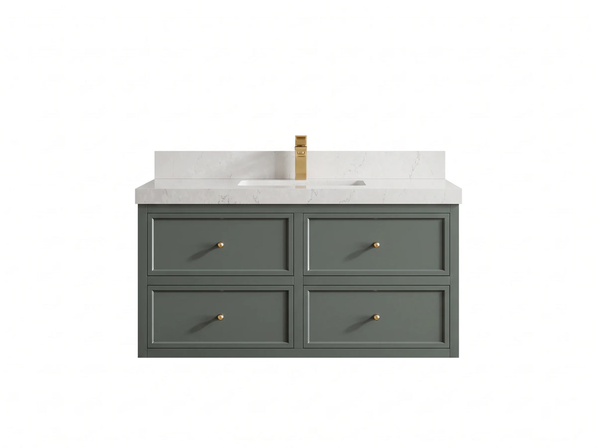 Roswell Floating 42 in. W x 22 in. D Single Sink Bathroom Vanity