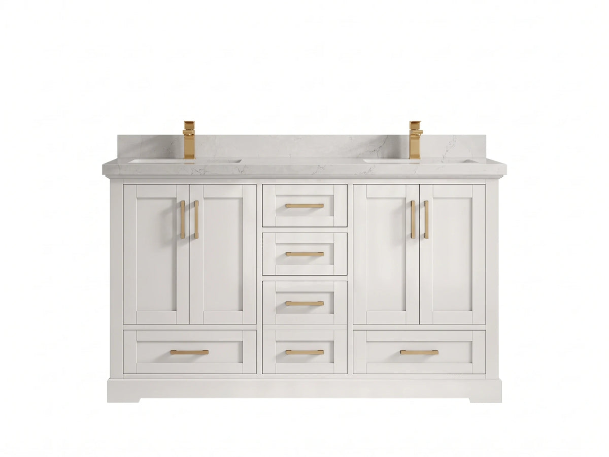 Boston 60 in. W x 22 in. D Double Sink Bathroom Vanity