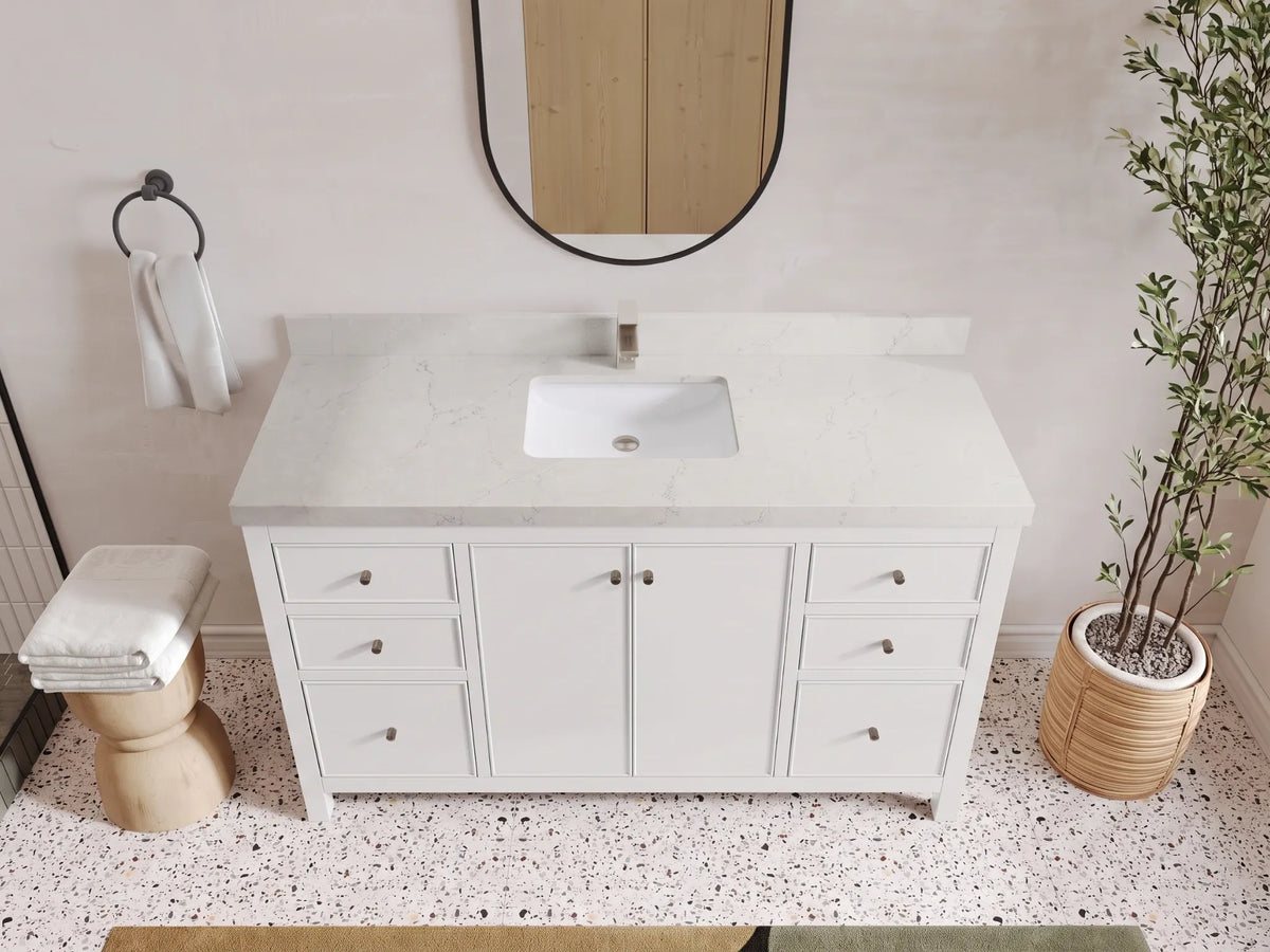 Chicago 60 in. W x 22 in. D Single Sink Bathroom Vanity