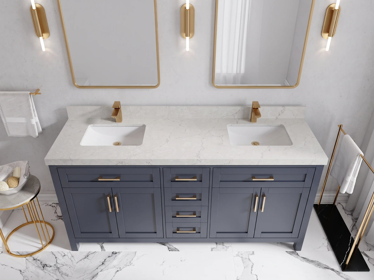 Cambridge 72 in. W x 22 in. D Double Sink Bathroom Vanity