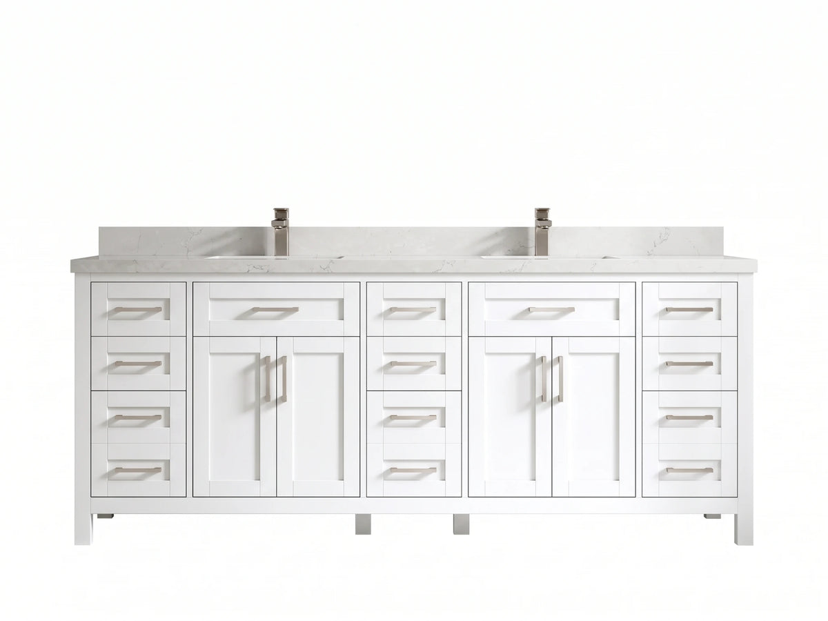 Cambridge 84 in. W x 22 in. D Double Sink Bathroom Vanity