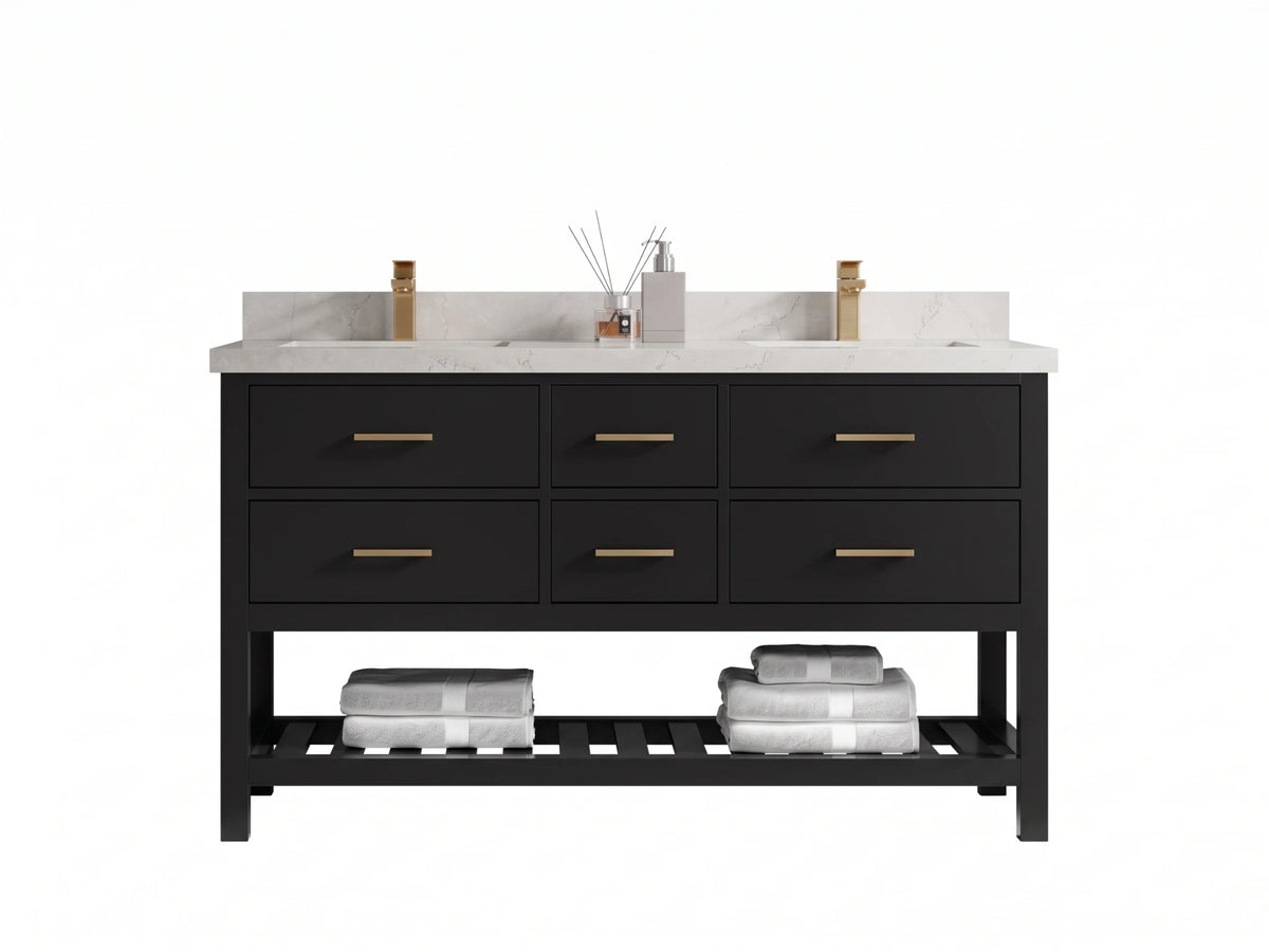 Parker 60 in. W x 22 in. D Double Sink Bathroom Vanity