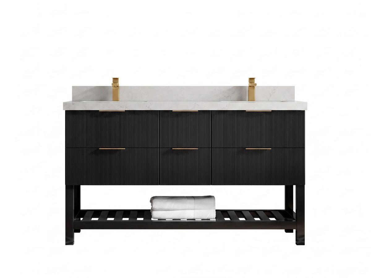 Catalina 60 in. W x 22 in. D Double Sink Bathroom Vanity