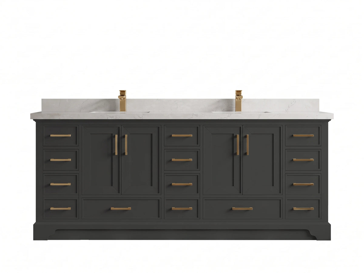 Charlotte 84 in. W x 22 in. D Double Sink Bathroom Vanity