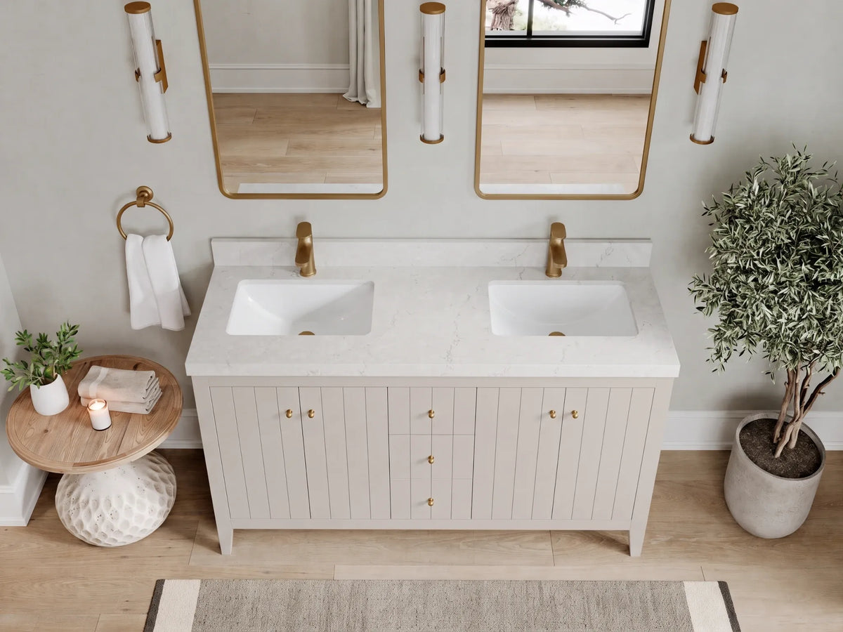 Atlanta 60 in. W x 22 in. D Double Sink Bathroom Vanity