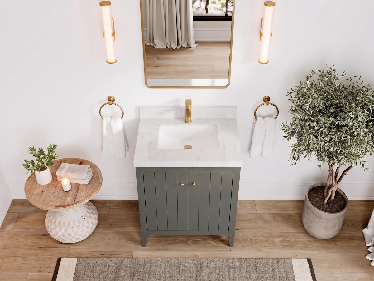 Atlanta 36 in. W x 22 in. D Center Sink Modern Bathroom Vanity