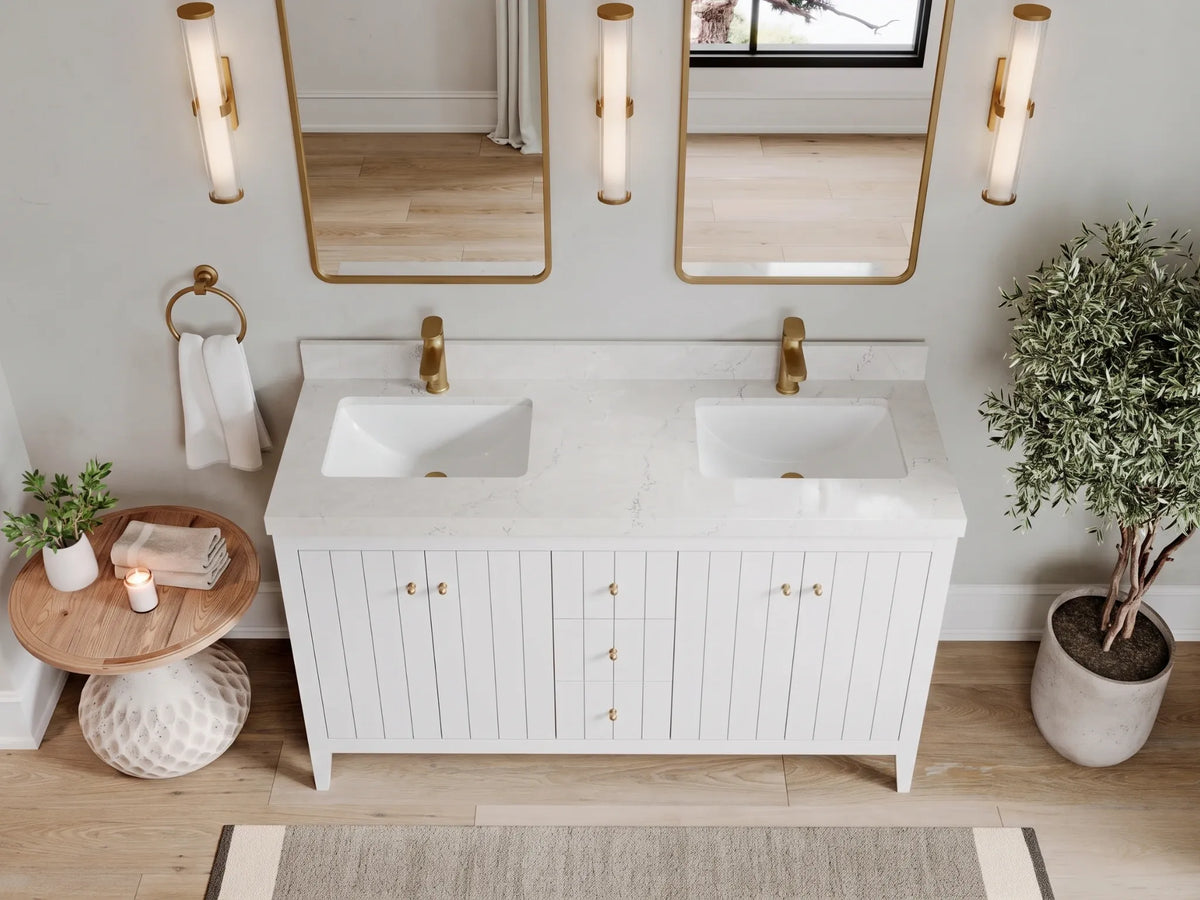 Atlanta 60 in. W x 22 in. D Double Sink Bathroom Vanity