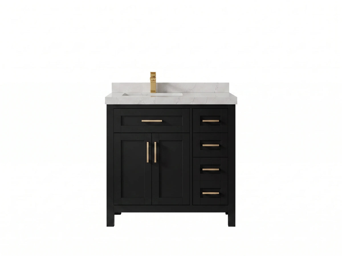 Cambridge 36 in. W x 22 in. D Left Offset Sink Bathroom Vanity