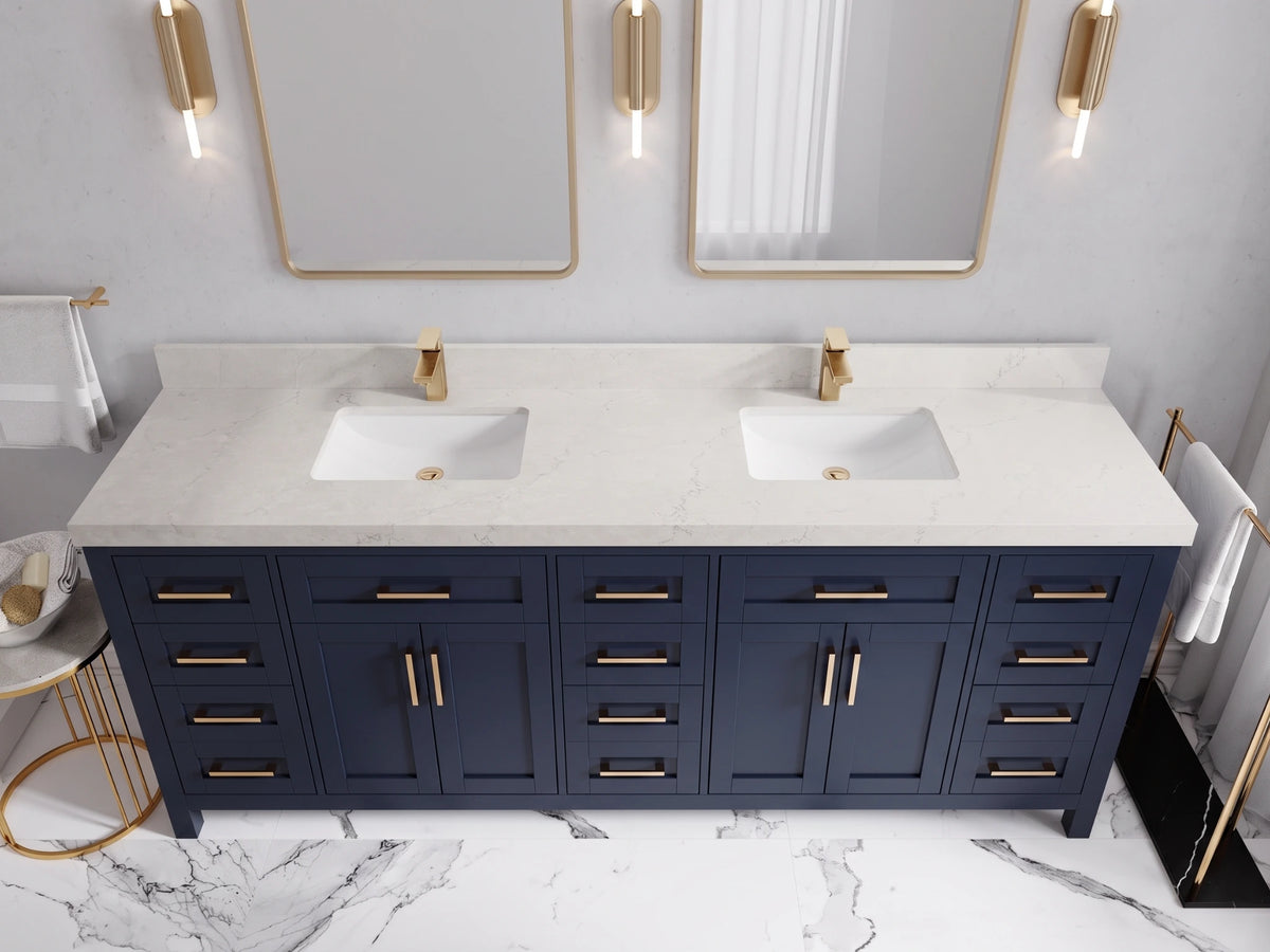 Cambridge 84 in. W x 22 in. D Double Sink Bathroom Vanity