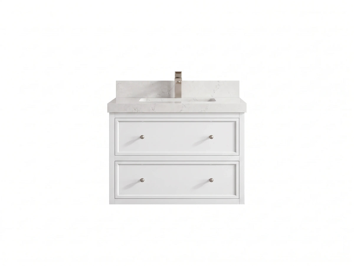 Roswell Floating 30 in. W x 22 in. D Single Sink Bathroom Vanity