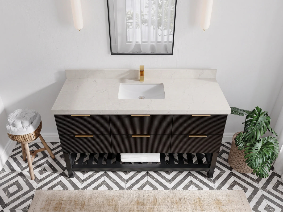 Catalina 60 in. W x 22 in. D Single Sink Bathroom Vanity