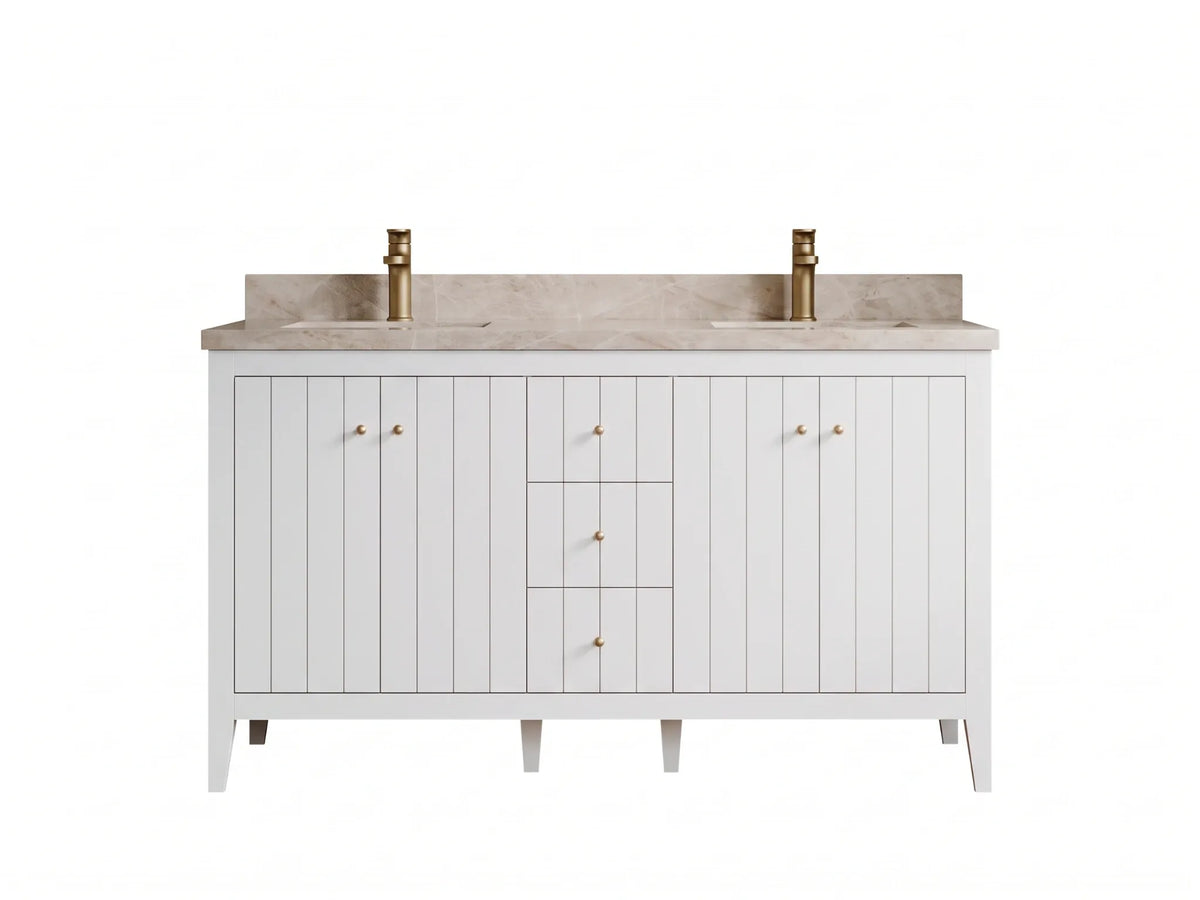 Atlanta 60 in. W x 22 in. D Double Sink Bathroom Vanity