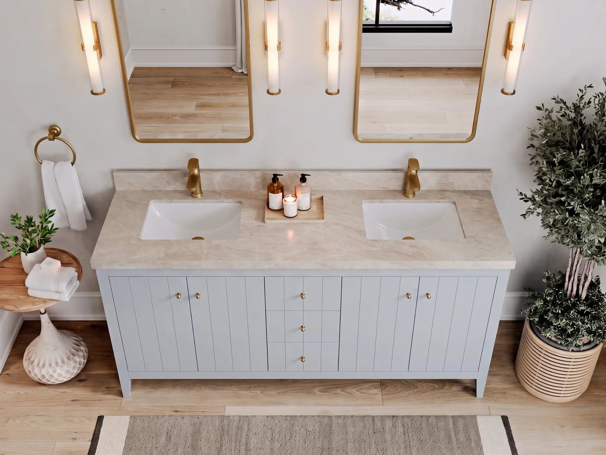 Atlanta 72 in. W x 22 in. D Double Sink Bathroom Vanity