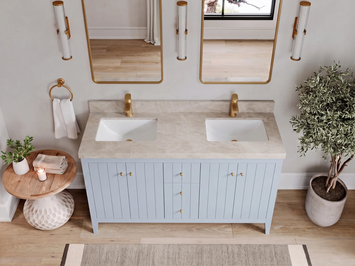Atlanta 60 in. W x 22 in. D Double Sink Bathroom Vanity