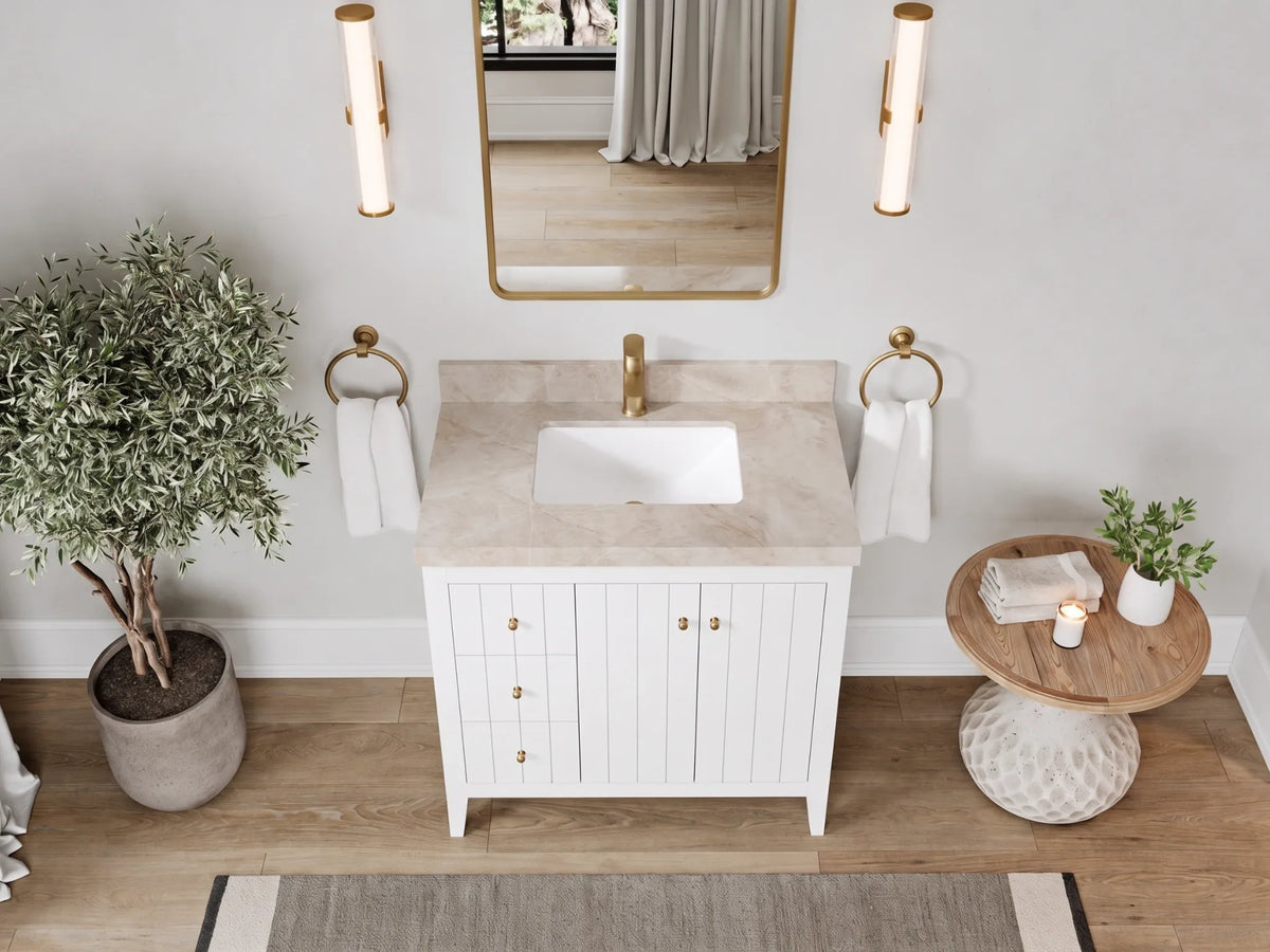 Atlanta 36 in. W x 22 in. D Center Sink Bathroom Vanity