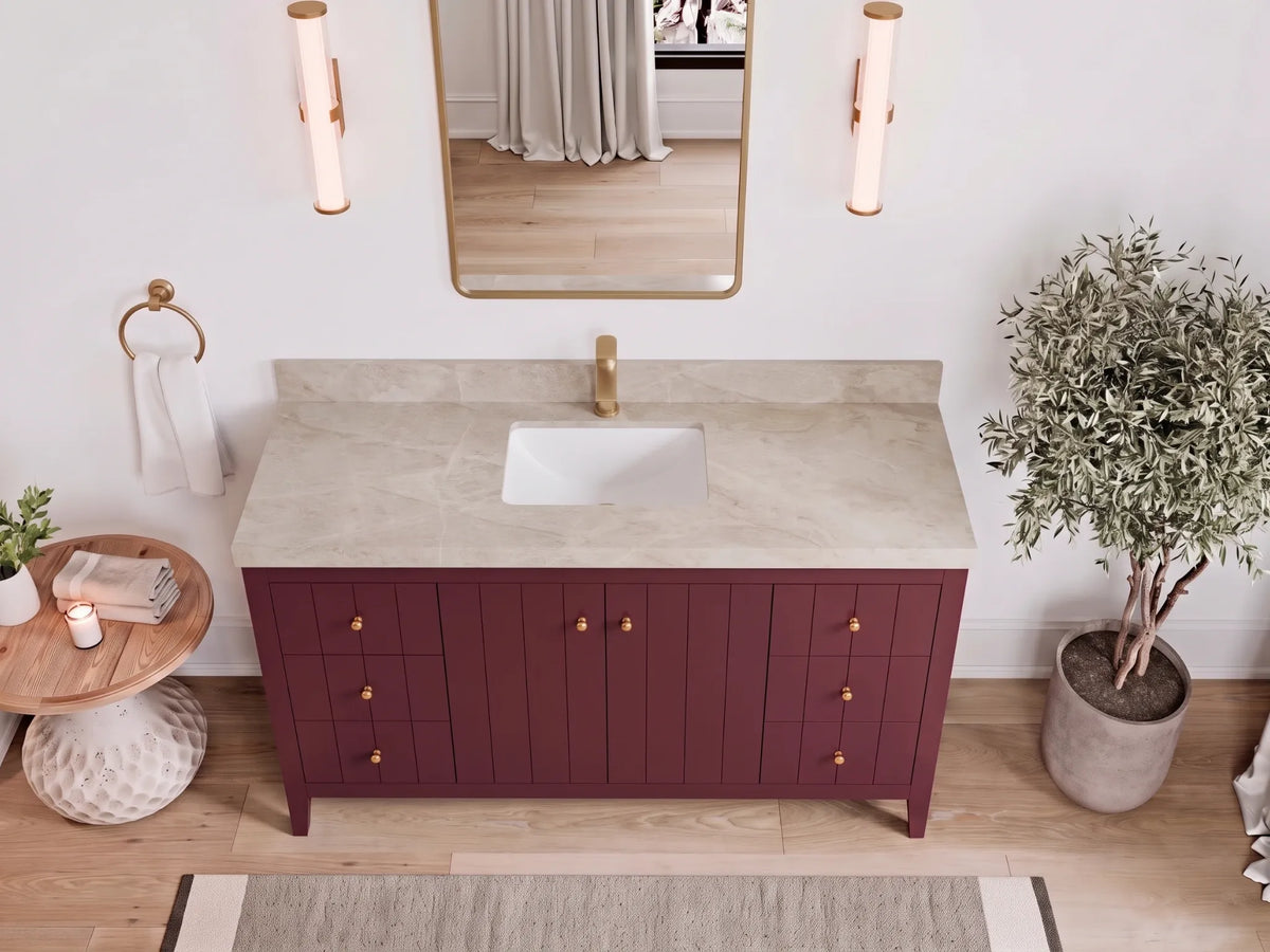 Atlanta 60 in. W x 22 in. D Single Sink Bathroom Vanity