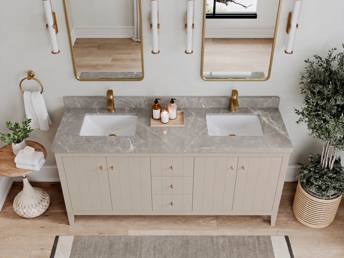 Atlanta 72 in. W x 22 in. D Double Sink Bathroom Vanity