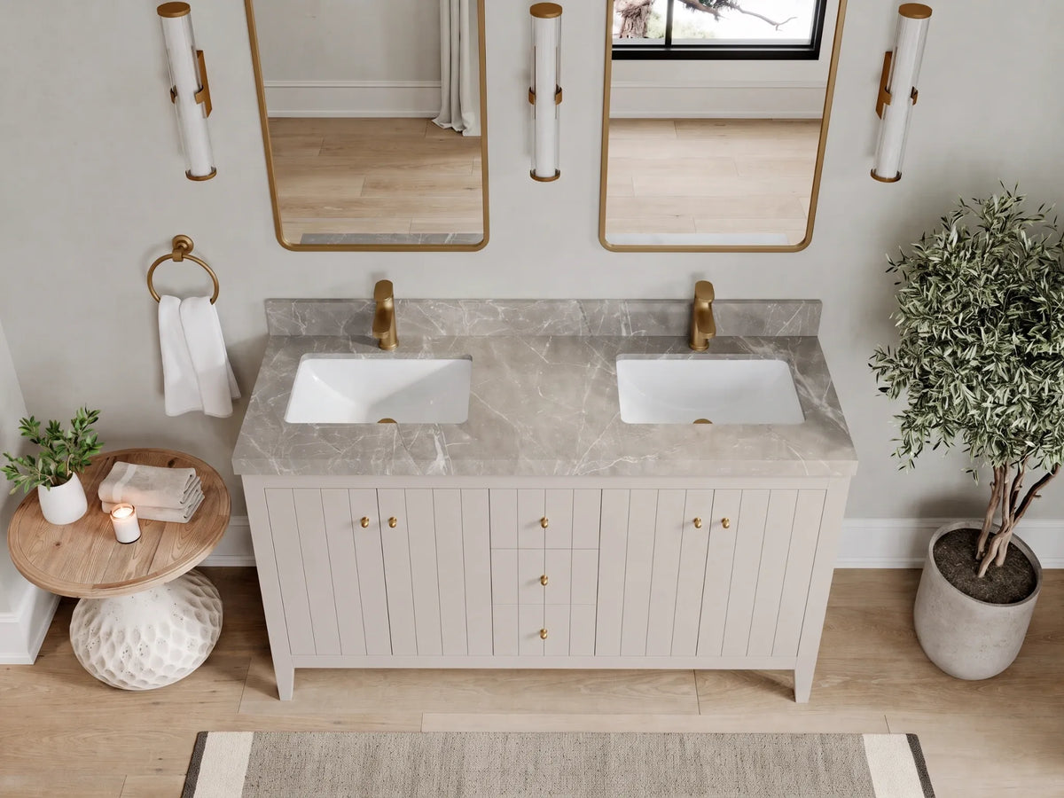 Atlanta 60 in. W x 22 in. D Double Sink Bathroom Vanity