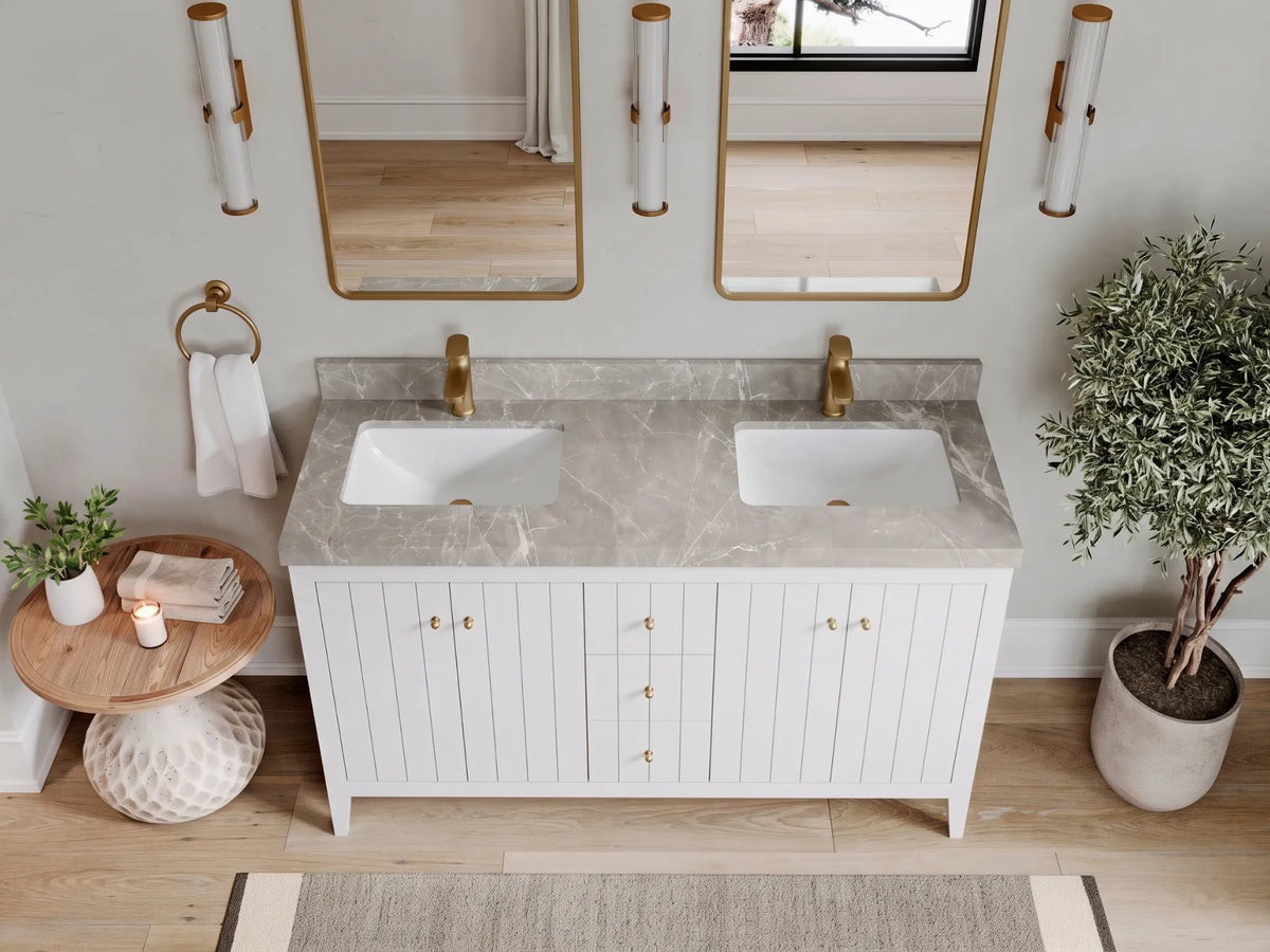 Atlanta 60 in. W x 22 in. D Double Sink Bathroom Vanity