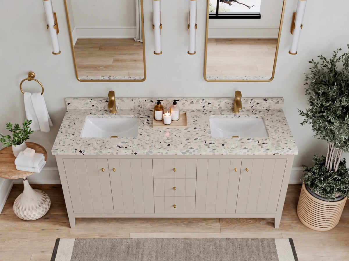 Atlanta 72 in. W x 22 in. D Double Sink Bathroom Vanity
