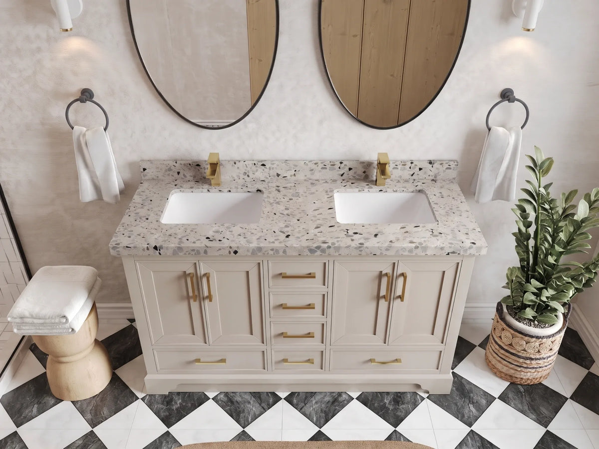 Charlotte 60 in. W x 22 in. D Double Sink Bathroom Vanity