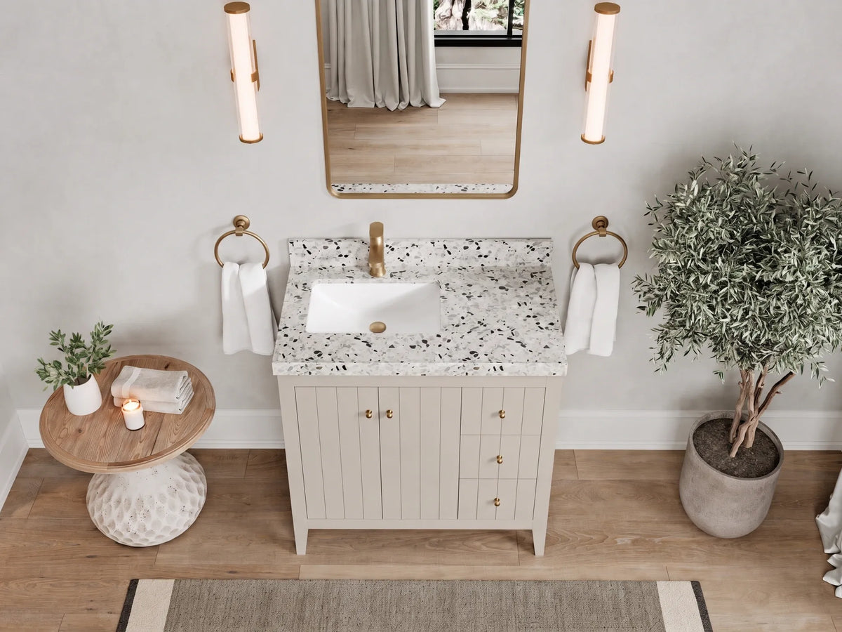 Atlanta 36 in. W x 22 in. D Left Offset Sink Bathroom Vanity