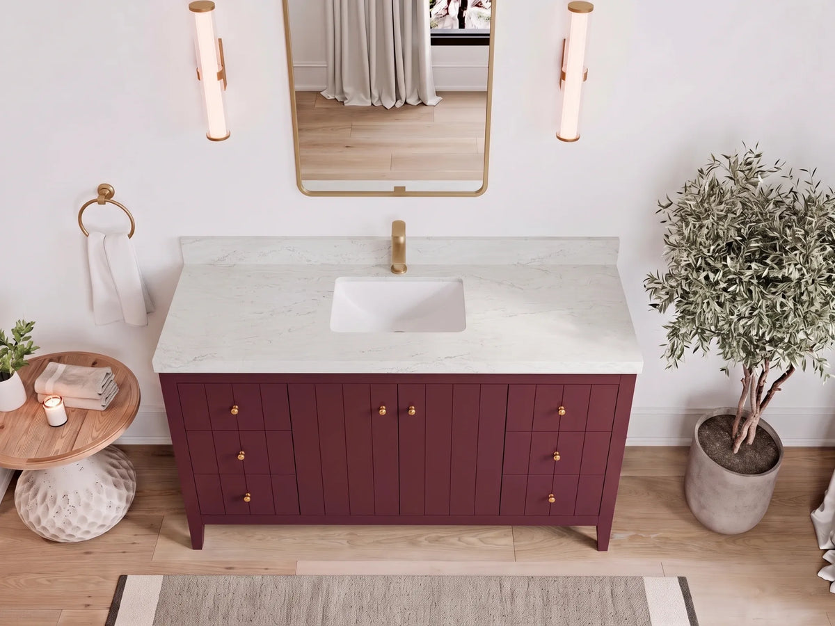 Atlanta 60 in. W x 22 in. D Single Sink Bathroom Vanity