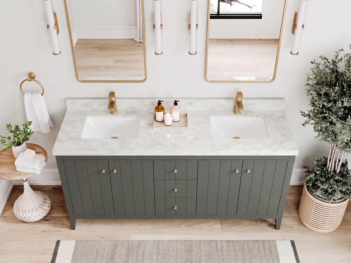 Atlanta 72 in. W x 22 in. D Double Sink Bathroom Vanity