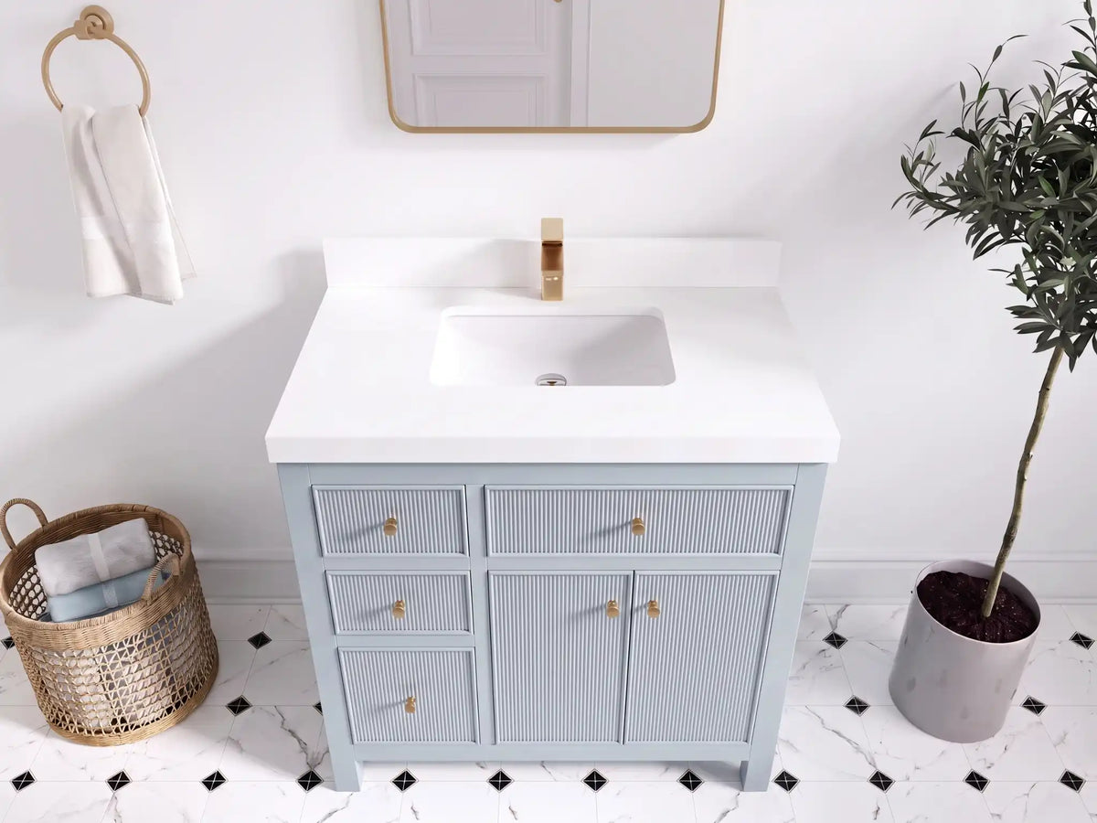 Sonoma 36 in. W x 22 in. D with Center Sink Bathroom Vanity