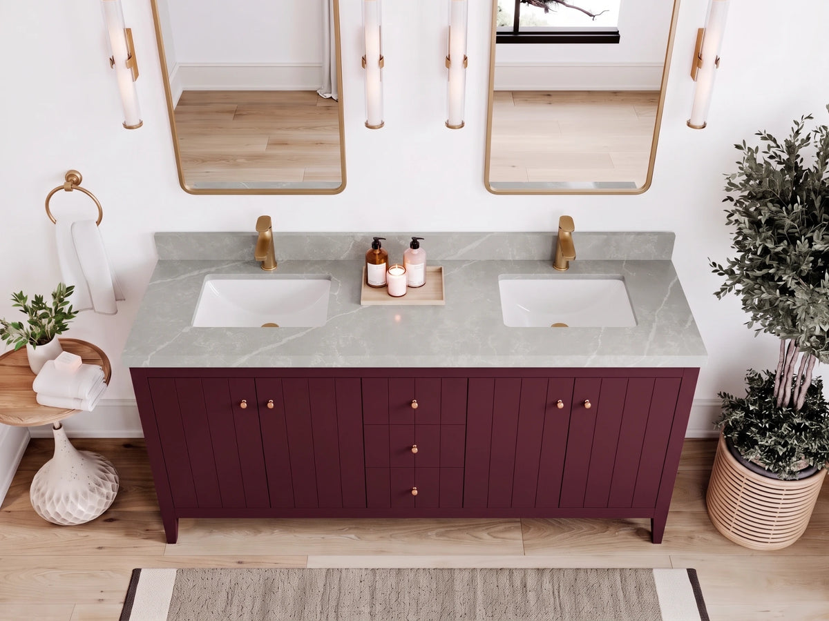 Atlanta 60 in. W x 22 in. D Double Sink Bathroom Vanity