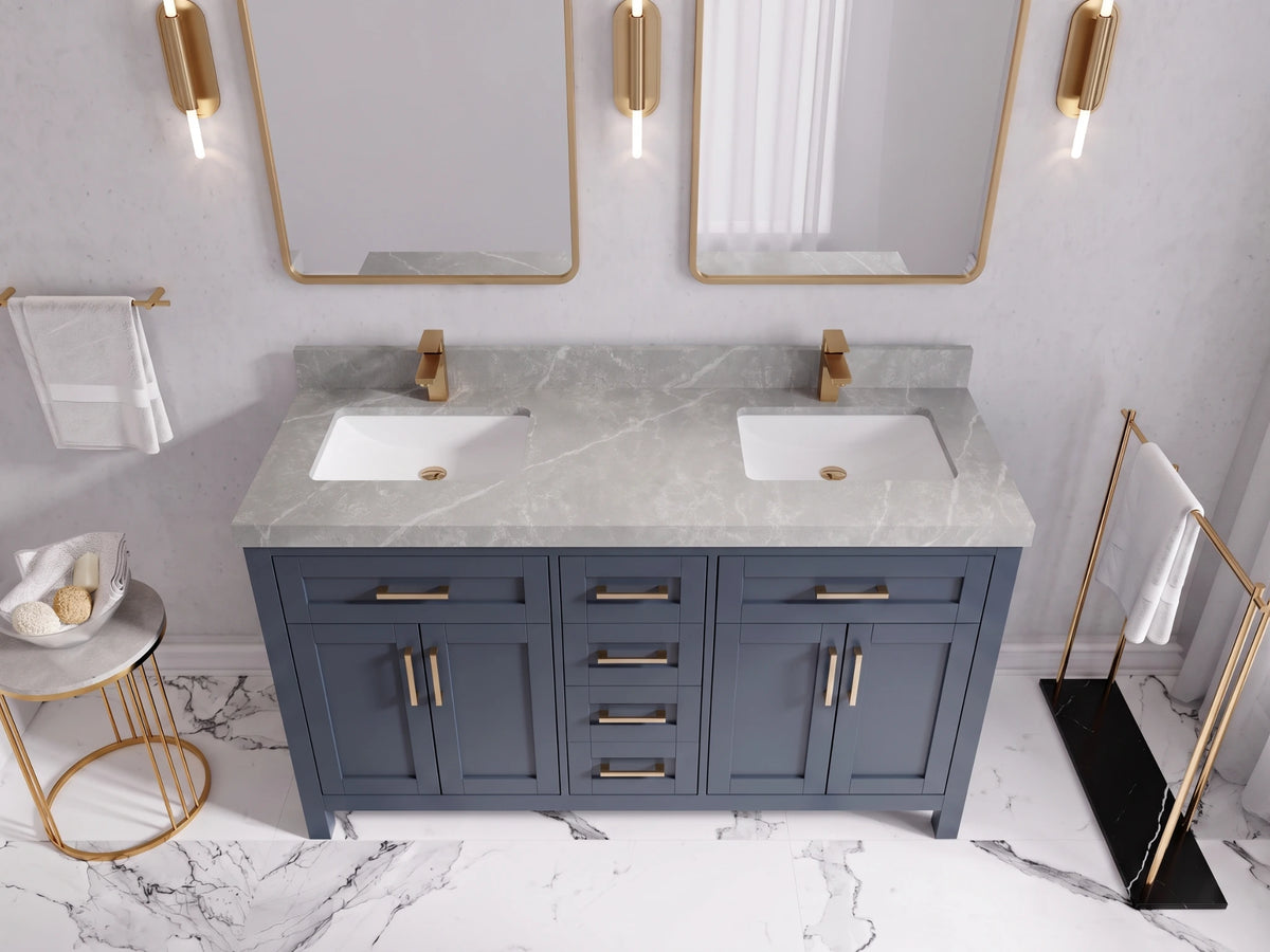 Cambridge 60 in. W x 22 in. D Double Sink Bathroom Vanity
