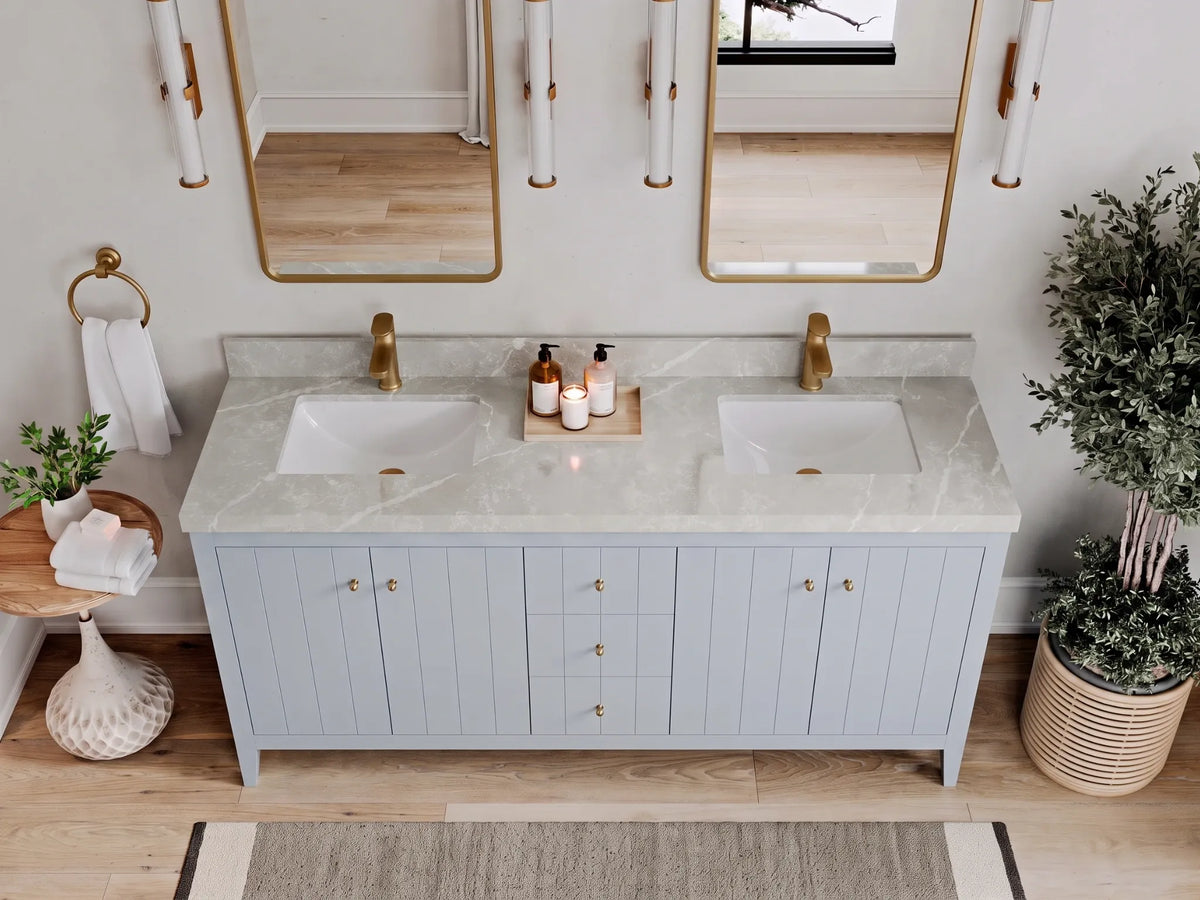 Atlanta 72 in. W x 22 in. D Double Sink Bathroom Vanity
