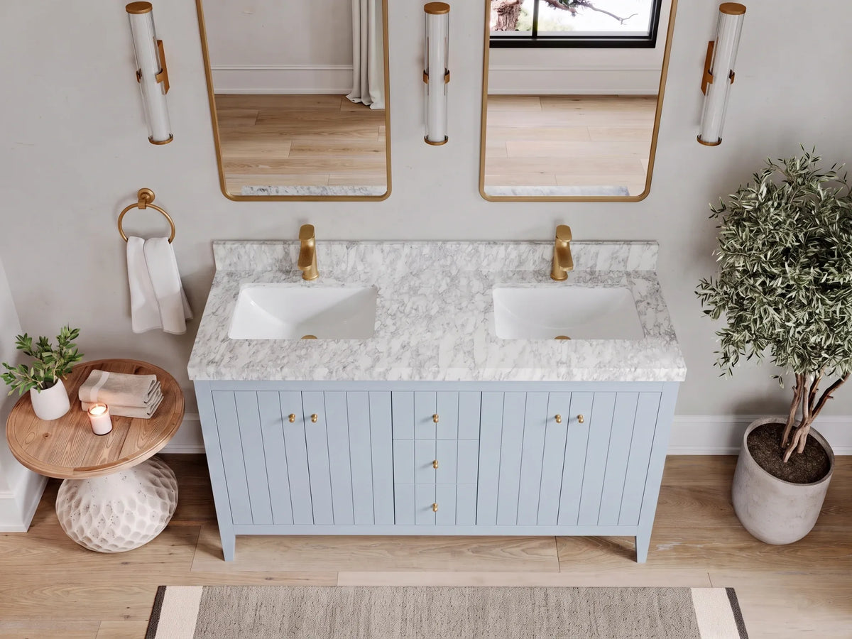 Atlanta 60 in. W x 22 in. D Double Sink Bathroom Vanity