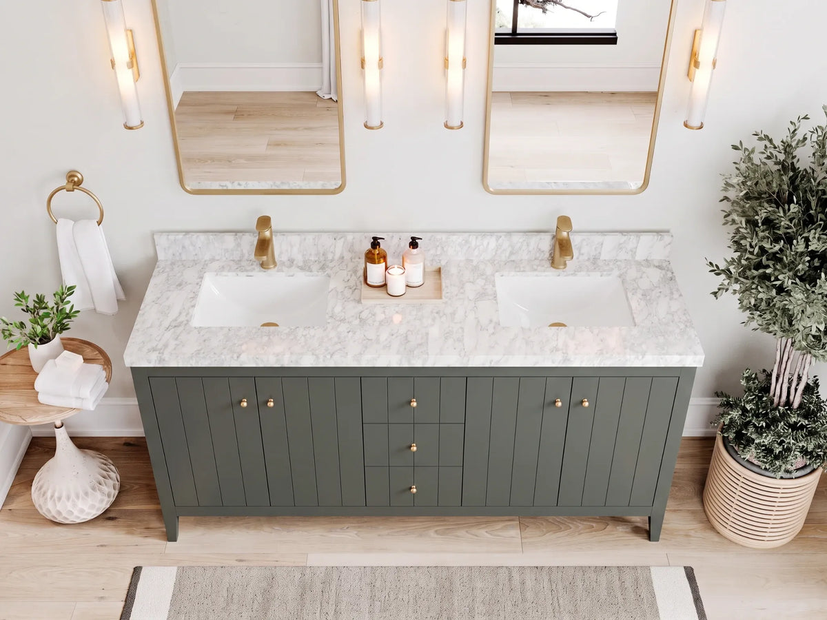 Atlanta 72 in. W x 22 in. D Double Sink Bathroom Vanity