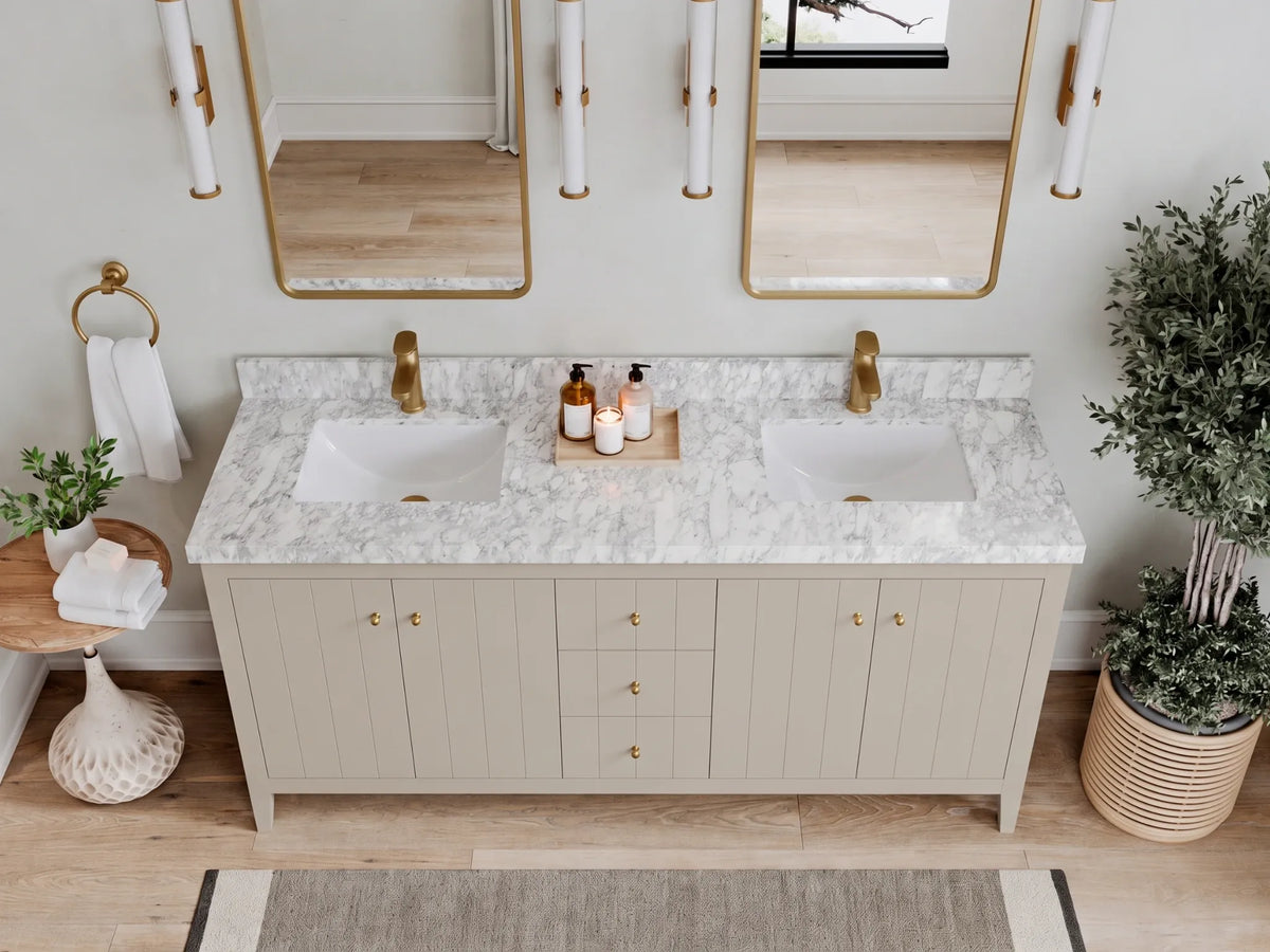 Atlanta 72 in. W x 22 in. D Double Sink Bathroom Vanity